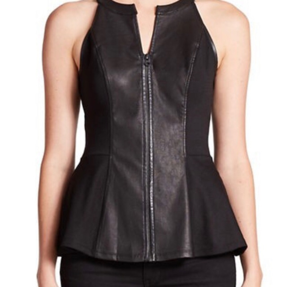 GUESS peplum top NWT